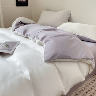 冰丝四件套夏款床单夏凉被套罩宿舍三件套床上用品2025新款非天丝