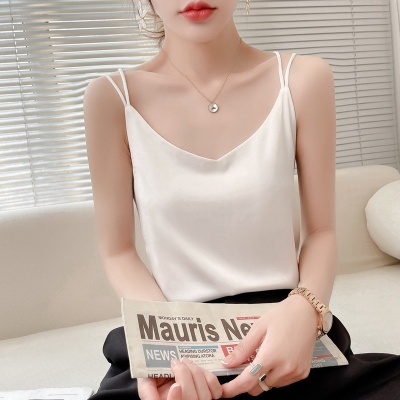 2025夏季大码美背吊带女薄款外穿背心女装内搭性感吊带上衣服饰夏