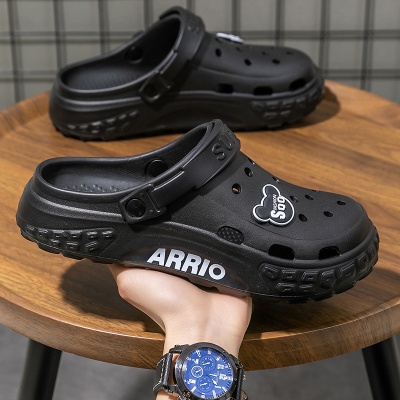 一件代发 洞洞鞋男款夏季外穿厚底踩屎感包头椰子运动户外沙滩鞋