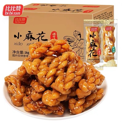 比比赞小麻花整箱零食品小吃网红爆款饼干袋装充饥夜宵休闲排行榜