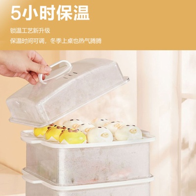 志高多功能迷你小型电蒸锅家用透明可视全自动蒸汽锅蒸蛋器