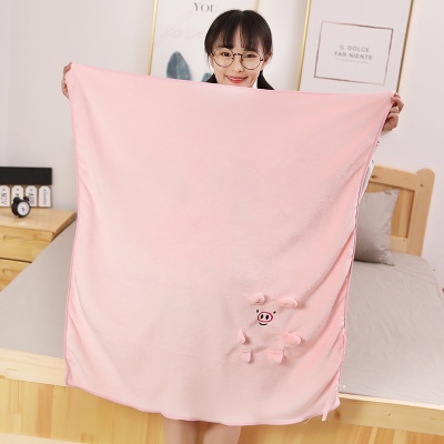 严选办公室午睡毯卡通可爱空调被车载活动礼品小毛毯披肩盖毯批发