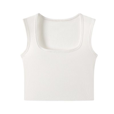 H351纯棉短款吊带背心女夏季新款内搭遮副乳工字无袖打底外穿上衣
