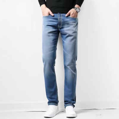 2025年新款跨境外贸男装弹力直筒牛仔裤支持来图打样小批定制