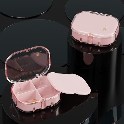 signhouse塑料便携药盒 迷你密封磁吸随身药盒防潮生活用品收纳盒