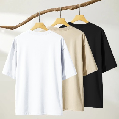 夏季跨境新款男装圣诞树图案印花短袖男士上衣宽松潮美式休闲T恤