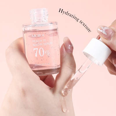 跨境出口烟酰胺血清透明质酸钠精华液补水保湿抗皱紧致护肤品工厂