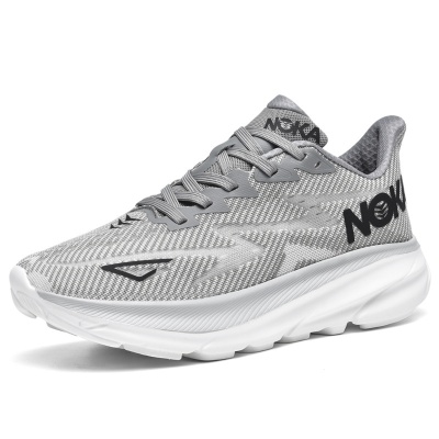 新款时尚男士厚底跑步潮鞋透气网面运动鞋马拉松户外跑步男鞋9905