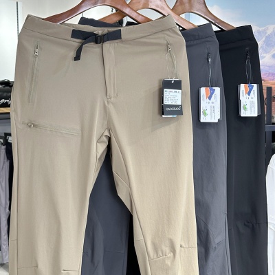 鸟同款!线下1K+夏季户外篙端轻薄压胶耐磨弹力速干工装休闲裤男潮