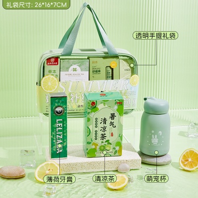夏日清凉礼盒伴手礼实用礼品防暑降温套装公司团建入职礼物大礼包