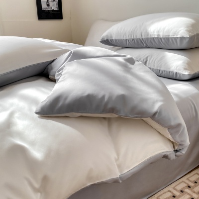 冰丝四件套夏款床单夏凉被套罩宿舍三件套床上用品2025新款非天丝