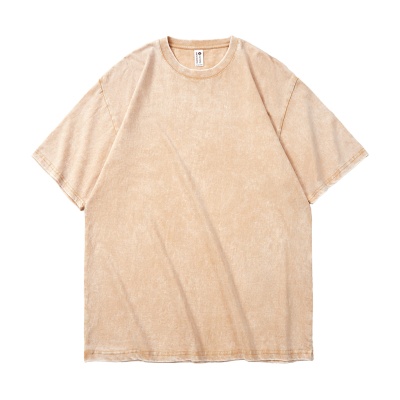 100% 纯棉夏季品牌男装短袖圆领时尚透气宽松休闲上衣