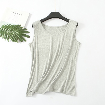 新款韩版加肥加大码莫代尔吊带背心胖MM200斤宽松无袖打底衫女装