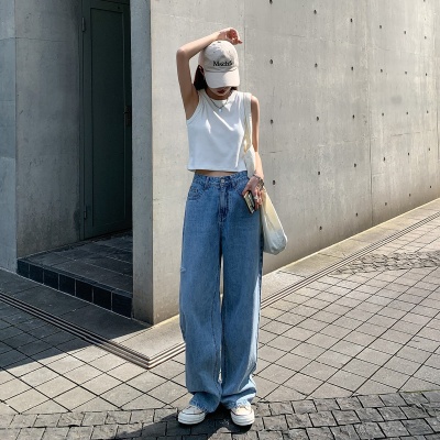 2025春夏新款个性辣妹黑色背心女外穿内搭运动风短款吊带上衣打底