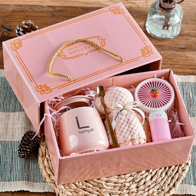 轻奢伴手礼杯子礼盒套装随手礼活动实用小礼品定制毕业送全班礼物