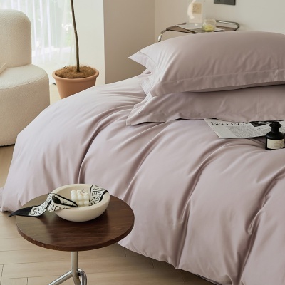 100s全棉长绒棉四件套a类纯棉被套亲肤裸睡三件套高级感床上用品4