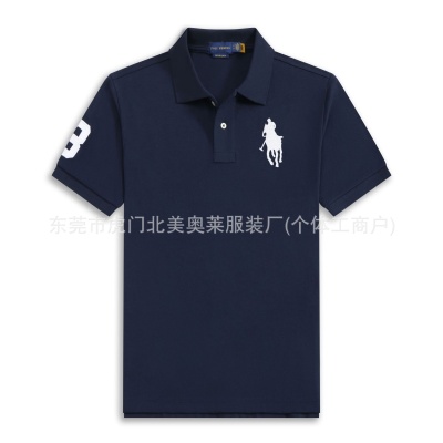 高品质版RL保罗大马标男士短袖polo衫纯棉翻领t恤男休闲马球衫