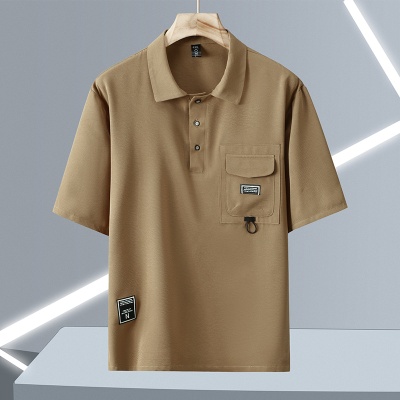 特大码380斤短袖T恤男士POLO衫夏季潮流帅气休闲套装穿搭配一整套