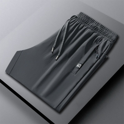 冰丝裤子男士2025新款夏季薄款潮流直筒夏天速干运动休闲长裤