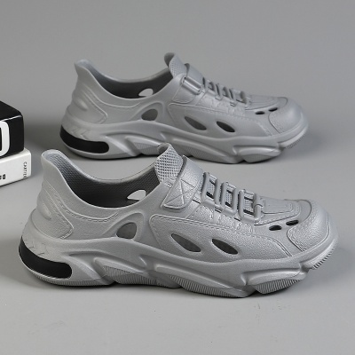 洞洞鞋男夏季外穿防臭防滑厚底运动涉水户外全包漂流沙滩椰子凉鞋