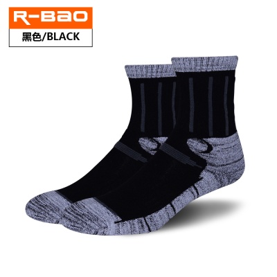 秋冬厚款户外滑雪钓鱼运动毛圈毛巾袜长筒跑步登山徒步功能袜直销