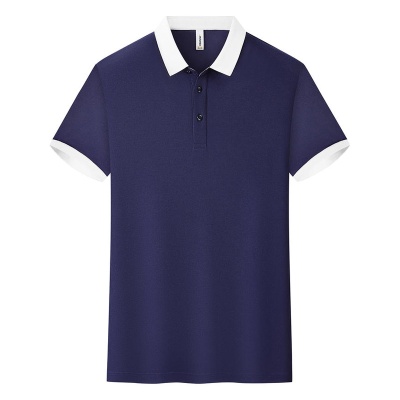 新款男式polo衫定制翻领工作服印logo短袖文化衫企业工衣装T恤衫