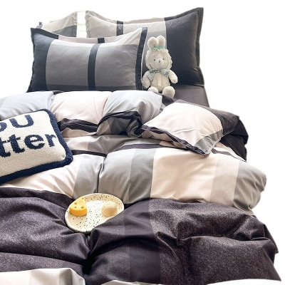 卡通床上用品被套学生宿舍三件套被单4件套亲肤水洗棉四件套清仓