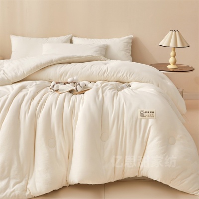 A类母婴级原棉大豆纤维被子抗菌水洗棉春秋被芯学生冬被礼品棉被