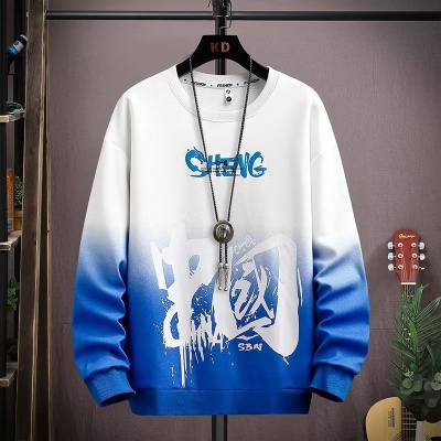 新款运动男士卫衣休闲春秋季套头时尚潮流长袖青少年学生宽松上衣