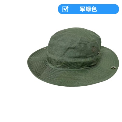 迷彩渔夫帽厂家直销 户外登山防晒帽 可调节帽围+下巴绳LOGO定制