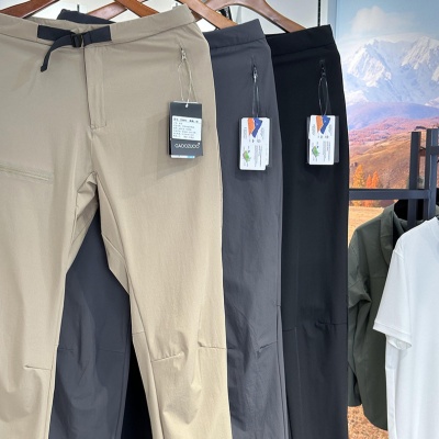 鸟同款!线下1K+夏季户外篙端轻薄压胶耐磨弹力速干工装休闲裤男潮