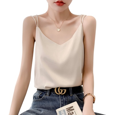 2025夏季大码美背吊带女薄款外穿背心女装内搭性感吊带上衣服饰夏