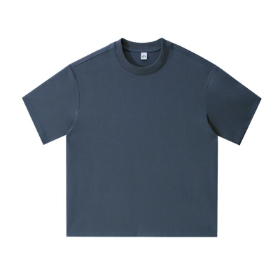 RJ男装轻奢美式高端潮流男女潮牌半袖圆领简约个性重磅短袖T恤