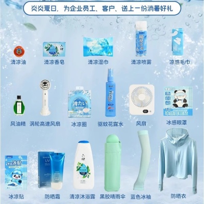 夏日清凉夏季套装公司团建员工福利防暑降温生日礼物礼盒大礼包50