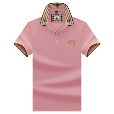 啄木鸟正品大牌男装夏季短袖t恤男士格子宽松翻领潮牌polo衫男式