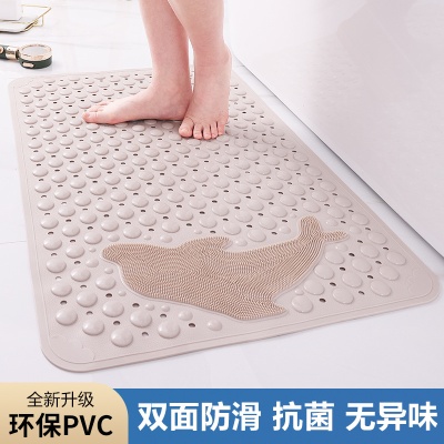 浴室防滑垫卫生间洗澡垫子沐浴房防水防摔脚垫家用厕所带吸盘地垫