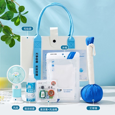 防暑降温礼品清凉夏日伴手礼套装夏季礼公司送员工福利实用大礼包