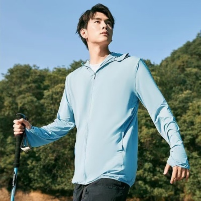 夏季速干冰丝防晒衣男防紫外线薄款透气防晒服户外骑行钓鱼外套