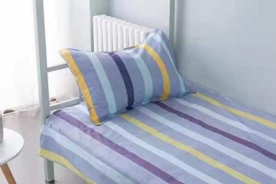 学生棉被花色床单式印染初中生纯棉床单被罩 简约平纹学生三件套