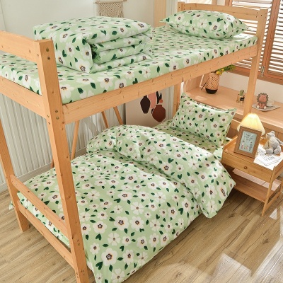 学生宿舍三件套寝室被褥整套六件套单人床被子垫子学校床上用品