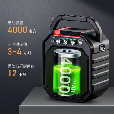 爱歌S28蓝牙音响音箱 户外K歌广场跳舞便携手提 唱歌促销低音炮