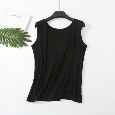 新款韩版加肥加大码莫代尔吊带背心胖MM200斤宽松无袖打底衫女装