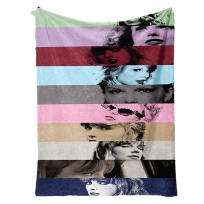 霉霉亚马逊专供女歌手毛毯泰勒周边法兰绒毛毯空调被办公室午睡毯