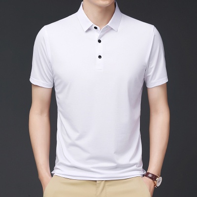 弹力无痕冰丝polo衫男装短袖T夏薄款商务休闲男士翻领短袖t恤半袖
