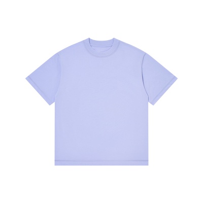 跨境230g冰感棉防晒UPF50+短袖t恤宽松夏季透气男装半袖T