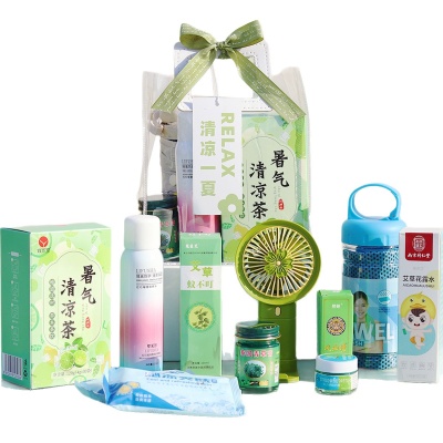 夏日送清凉伴手礼消暑礼包防暑降温礼盒高温慰问活动实用礼品套装