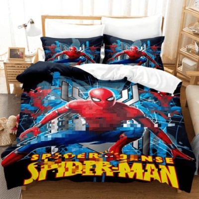 跨境3d数码印花三件套亚马逊wish速卖通磨毛床上用品空白内底