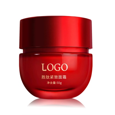 OEM补水保湿面霜定制多肽抗皱红瓶面霜代加工紧致胶原面霜贴牌厂