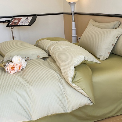 A类60支新疆长绒棉四件套高级感纯棉被套床单三件套感床上用品