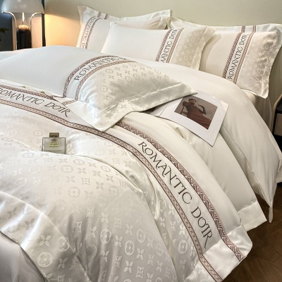 冰丝四件套轻奢高级感夏季床单被套天丝真丝床单款四件套床上用品